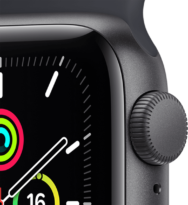 Apple Watch SE 40мм «серый космос», ремешок «тёмная ночь»