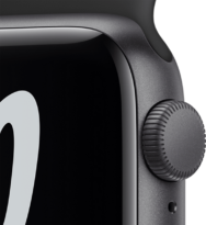 Apple Watch SE Nike 44мм «серый космос», ремешок «антрацитовый/чёрный»