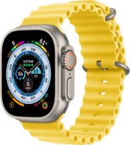 Apple Watch Ultra, желтый ремешок