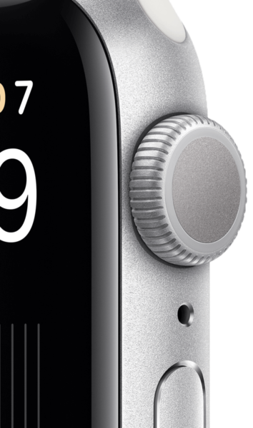 Apple Watch SE 2022 серебристые, белый ремешок