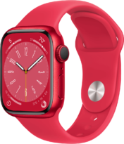 Apple Watch Series 8 product red, ремешок цвета product red